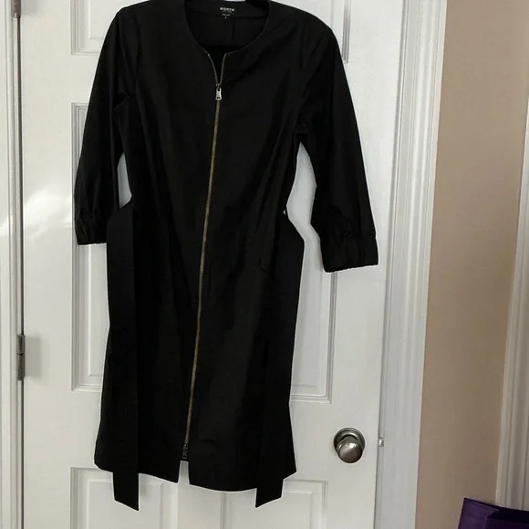 Worth Black Long Sleeve Dress with Belt - Picture 3 of 8